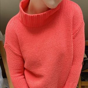 Preppy pinkish orange Turtleneck